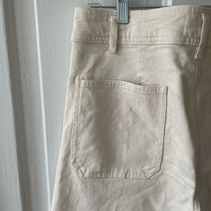 Zara Cream Marine Wide-Leg Pant